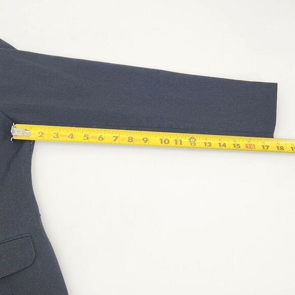 Vintage Ann Klein Blazer Suit Jacket Womens Size 8 Gray Single Breasted - Picture 8 of 9